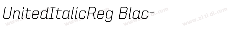 UnitedItalicReg Blac字体转换